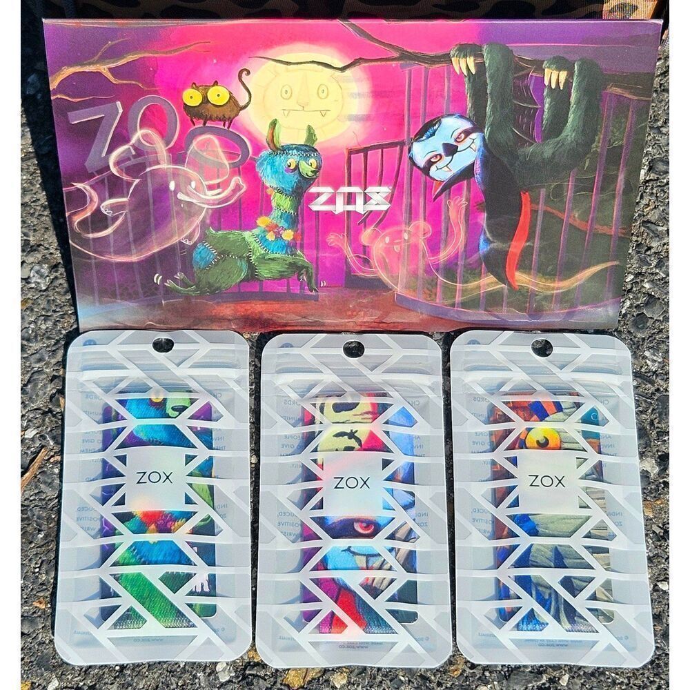 ZOX HALLOWEEN ZOO 2023 - llama mummy sloth MEDIUM pack ART envelope WRISTBANDS - Picture 8 of 12
